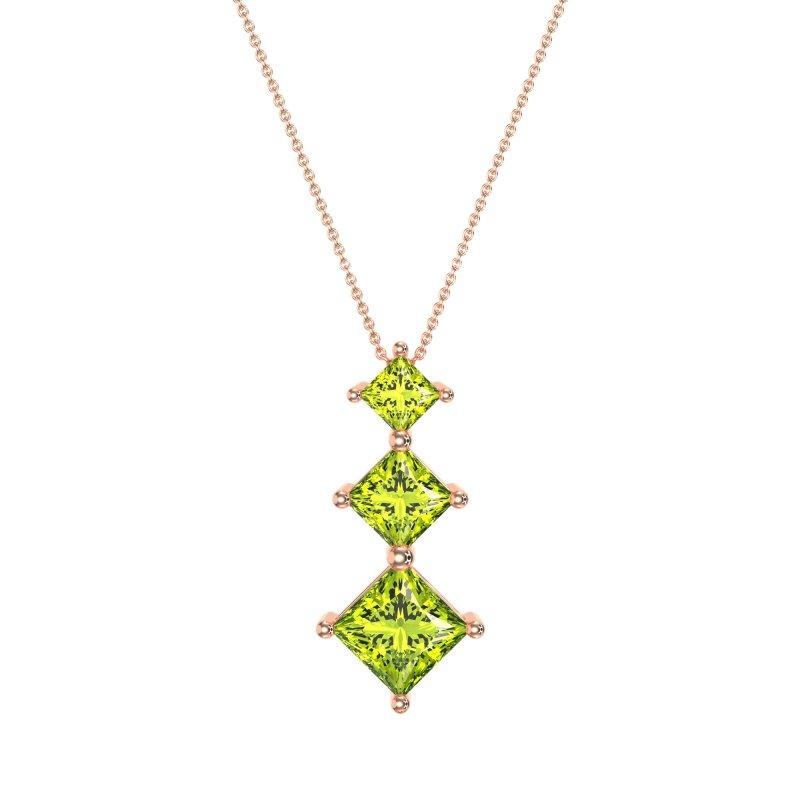 Graduated Square Necklace
