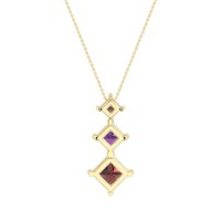 Graduated Square Necklace