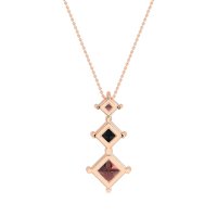 Graduated Square Necklace