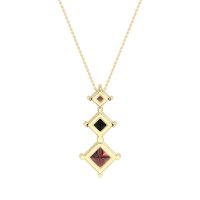Graduated Square Necklace