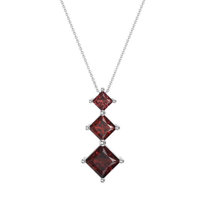 Graduated Square Necklace