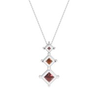 Graduated Square Necklace