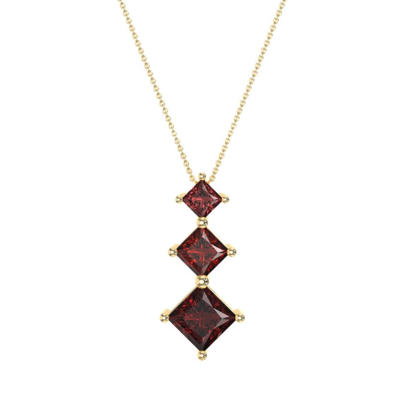 Graduated Square Necklace