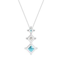 Graduated Square Necklace