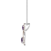 Infinity Two Stone Necklace