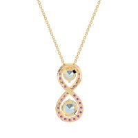 Infinity Two Stone Necklace