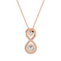 Infinity Two Stone Necklace