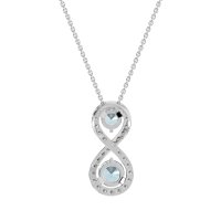 Infinity Two Stone Necklace