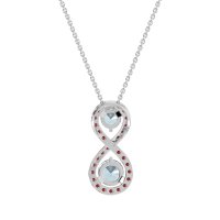 Infinity Two Stone Necklace