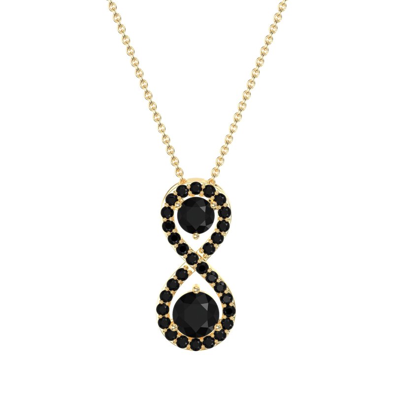 Infinity Two Stone Necklace