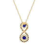 Infinity Two Stone Necklace