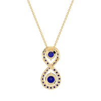 Infinity Two Stone Necklace
