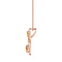 Infinity Two Stone Necklace