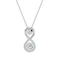Infinity Two Stone Necklace