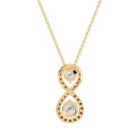 Infinity Two Stone Necklace