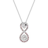 Infinity Two Stone Necklace
