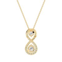 Infinity Two Stone Necklace