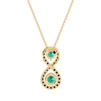 Infinity Two Stone Necklace
