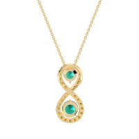 Infinity Two Stone Necklace