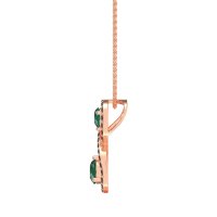 Infinity Two Stone Necklace