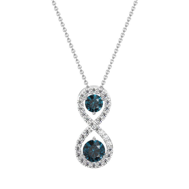 Infinity Two Stone Necklace