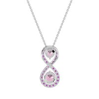 Infinity Two Stone Necklace