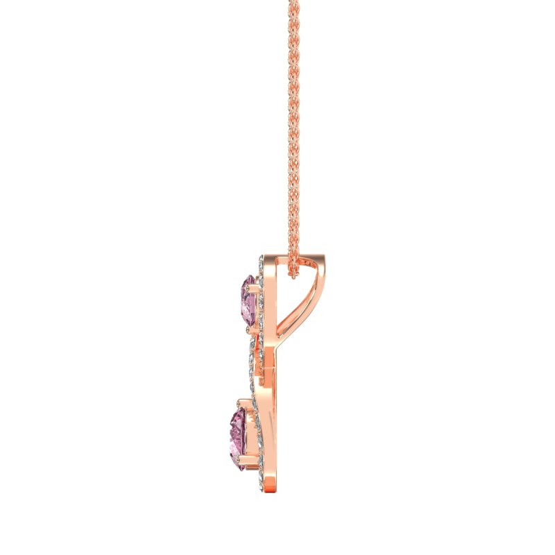 Infinity Two Stone Necklace