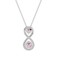 Infinity Two Stone Necklace