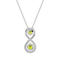 Infinity Two Stone Necklace