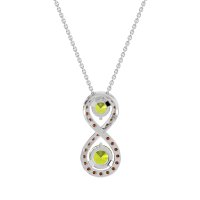 Infinity Two Stone Necklace