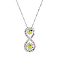 Infinity Two Stone Necklace