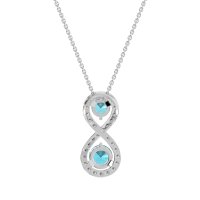 Infinity Two Stone Necklace