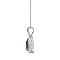 Tear Drop Halo Necklace