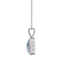 Tear Drop Halo Necklace