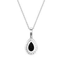 Tear Drop Halo Necklace