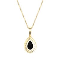 Tear Drop Halo Necklace
