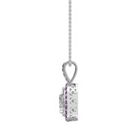 Tear Drop Halo Necklace