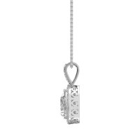 Tear Drop Halo Necklace