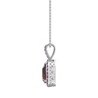 Tear Drop Halo Necklace