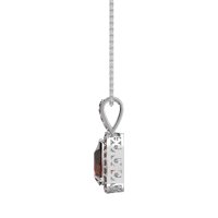Tear Drop Halo Necklace