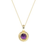Round Halo Necklace