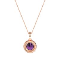 Round Halo Necklace
