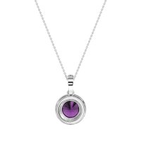 Round Halo Necklace