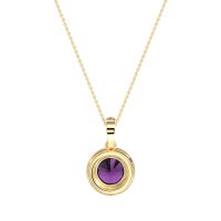 Round Halo Necklace