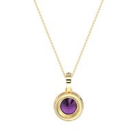 Round Halo Necklace