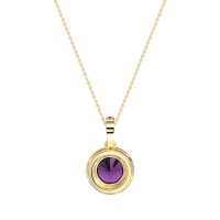 Round Halo Necklace