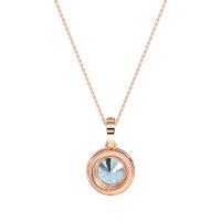 Round Halo Necklace