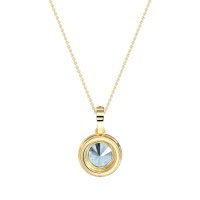 Round Halo Necklace
