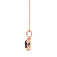 Round Halo Necklace