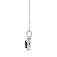 Round Halo Necklace